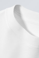 Weiß - Mittelschweres Longsleeve mit relaxter Passform - 1