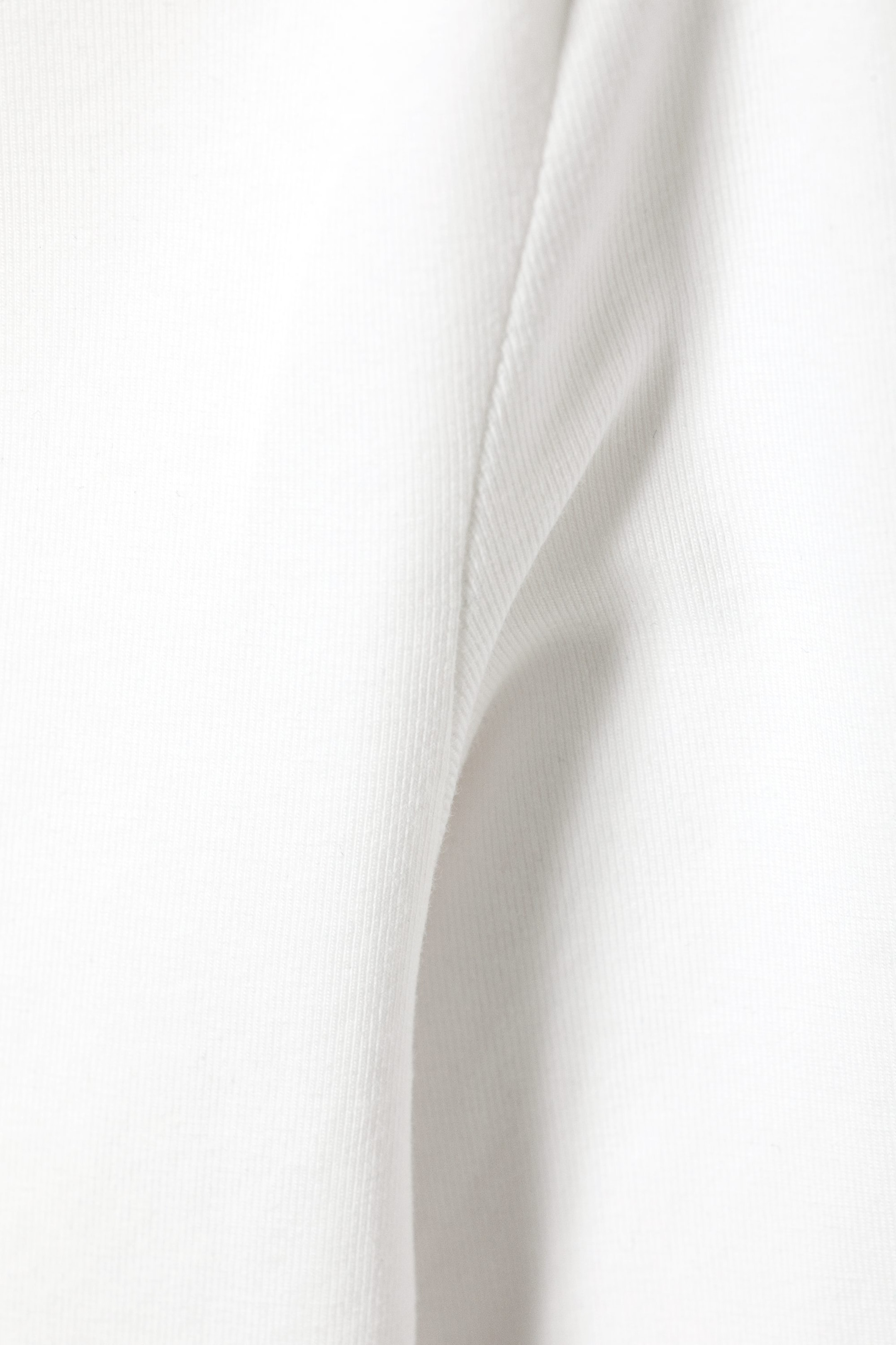 Vit - Slim långärmad tröja - 4
