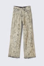 Dark Grey - Calcium - Astro Loose Baggy Leg Distressed Jeans - 11