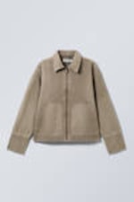 Zacht taupe - Relaxt utility jack met wassing - 4