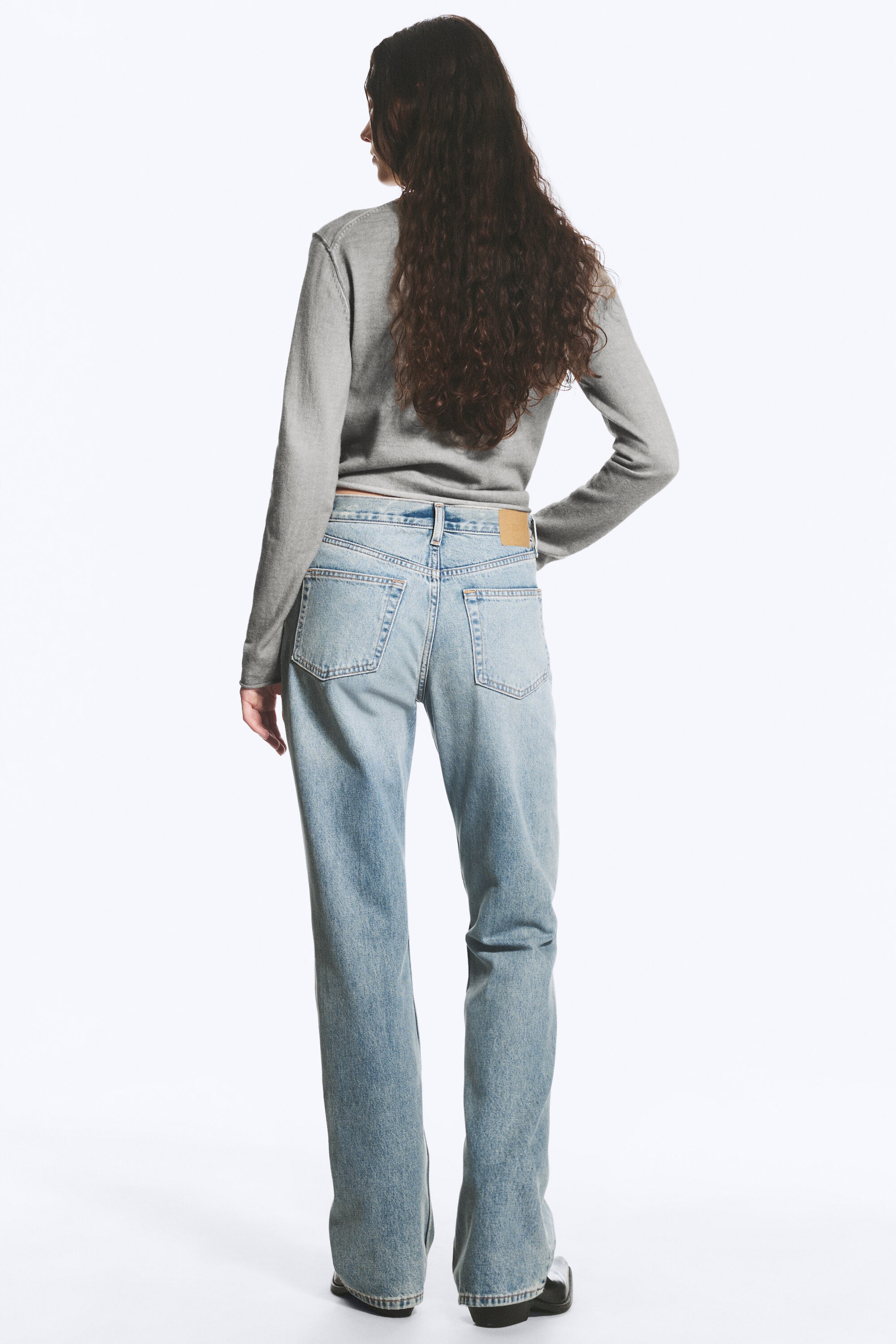 Seventeen Blue – middels blå - Moon normal bootcut-jeans med mellomhøyt liv - 4