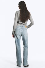 Seventeen Blue – middels blå - Moon normal bootcut-jeans med mellomhøyt liv - 4