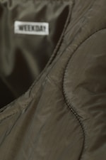 Dark Khaki Green - Padded Nylon Tote Bag - 2