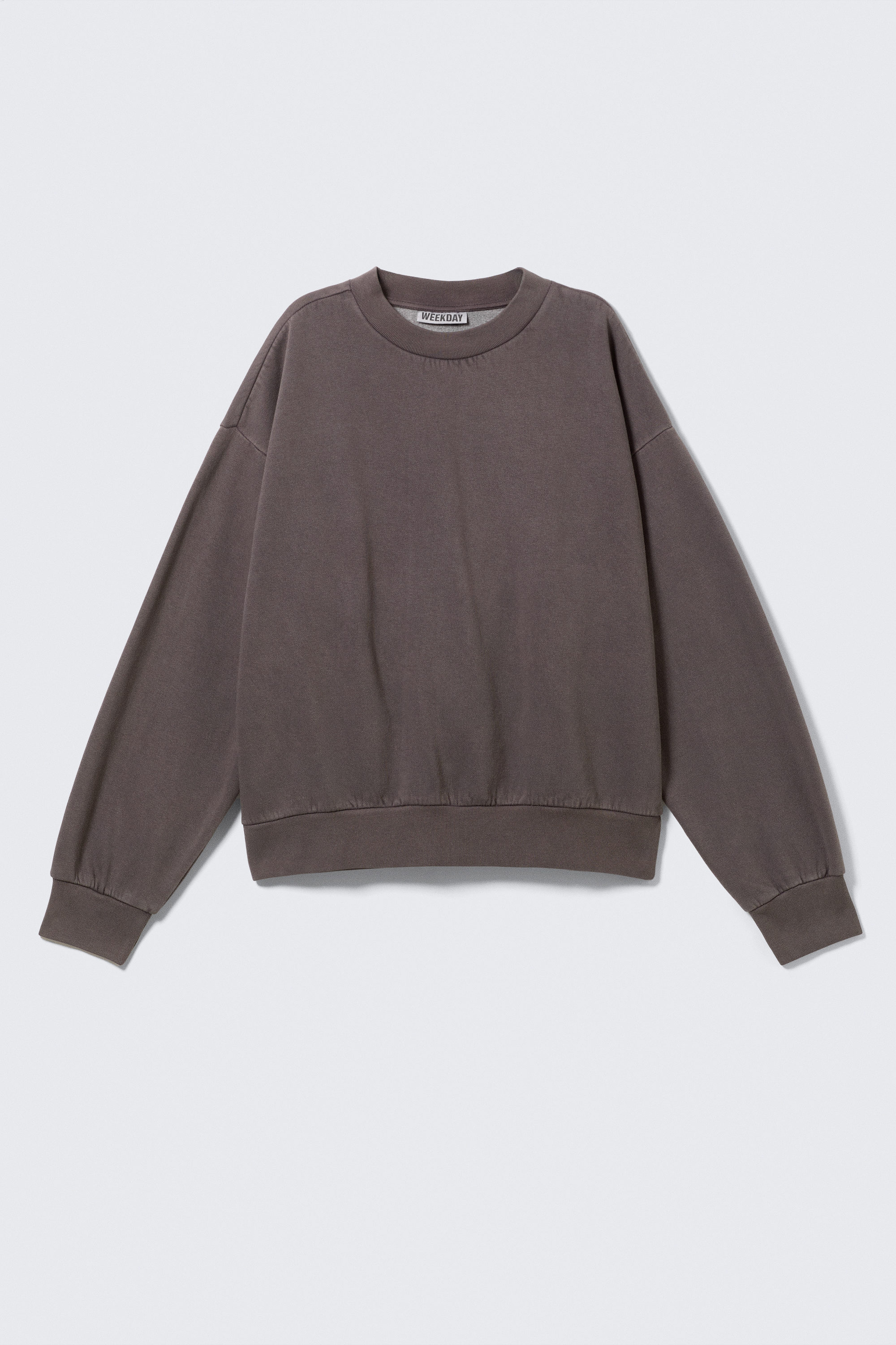 Marron foncé délavé - Sweat ample - 4