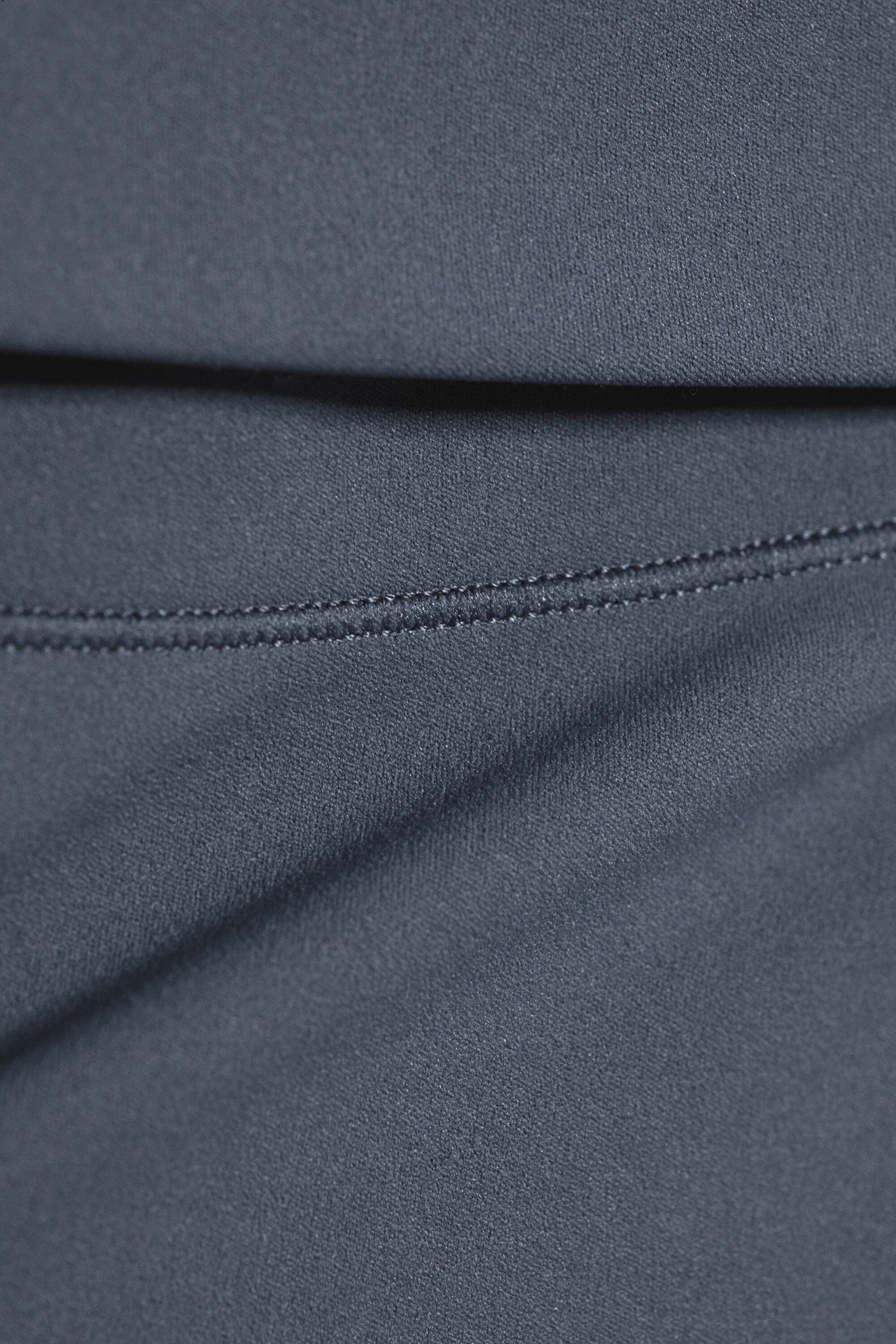 Dark Blue - Folded Waist Flared Yoga Tights - 5