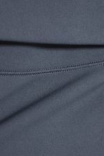 Dark Blue - Folded Waist Flared Yoga Tights - 5