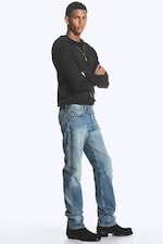 Stirrup Blue - Mittelblau - Comet Low Waist Slim Fit Straight Jeans - 2