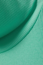 Turquoise - Gerippter Rollkragenpullover Verena - 1