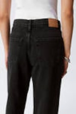 Ink Black - Black - Rail Mid Rise Loose Wide Leg Jeans - 7