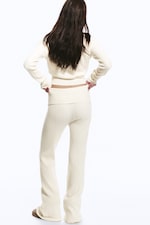 Off-white - Wool-Blend Cable-Knit Flared Trousers - 3