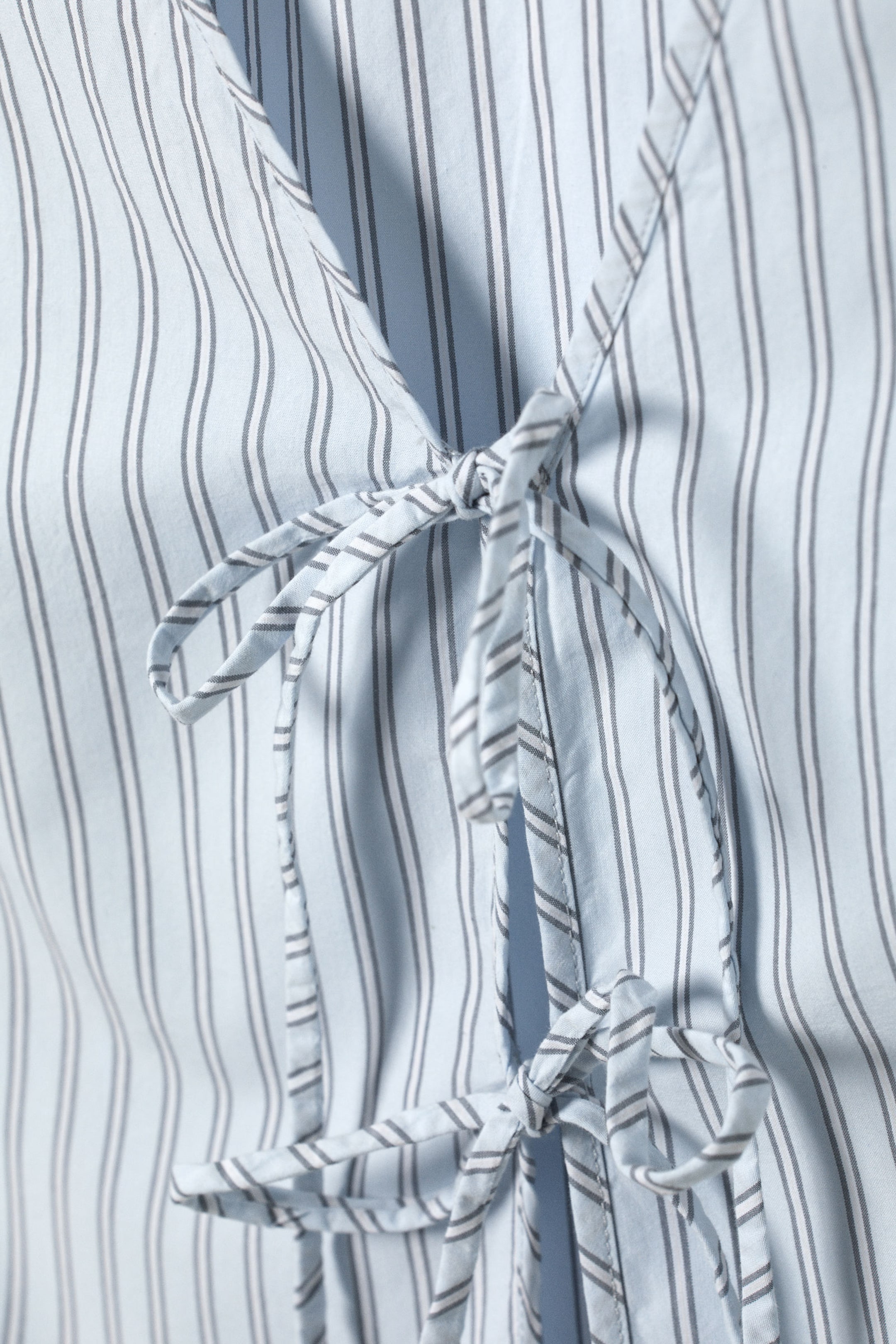 Light Blue Stripe - Fitted Vest Top - 1