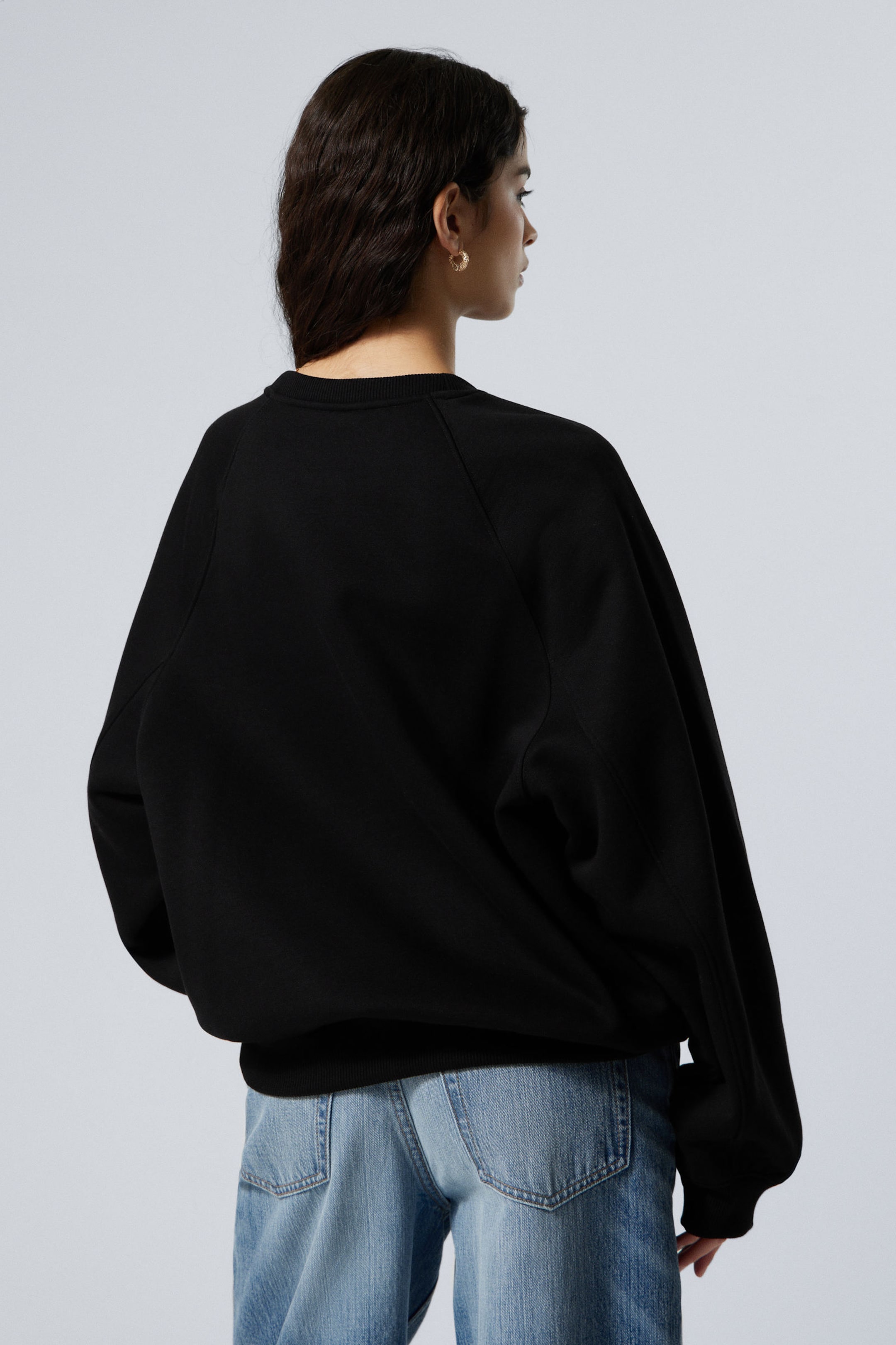 Black - Loose Heavy Sweater - 2