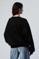 Black - Loose Heavy Sweater - 2