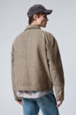 Zacht taupe - Relaxt utility jack met wassing - 3