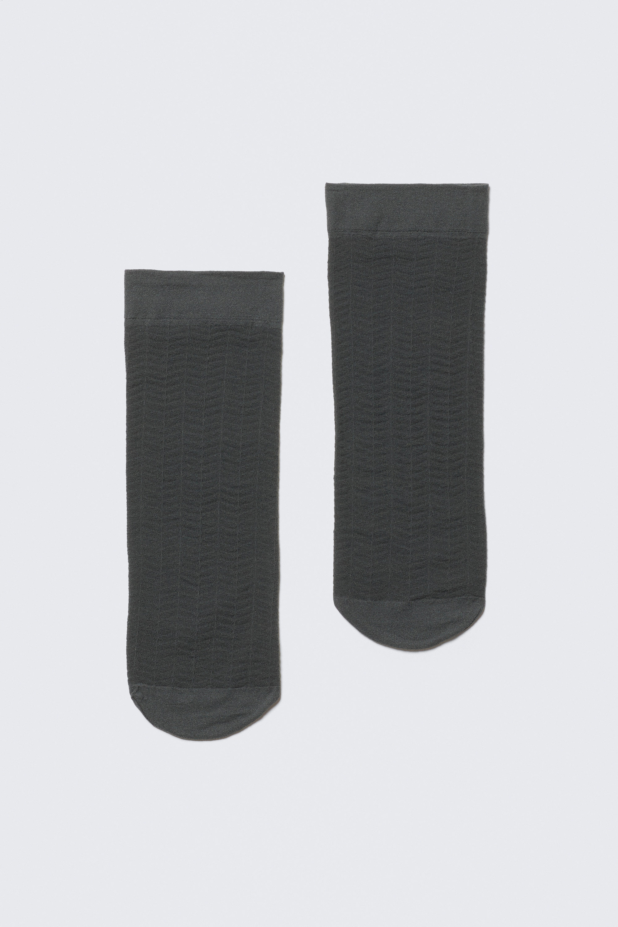 Dunkelgrau - 2er-Pack Spitzensocken