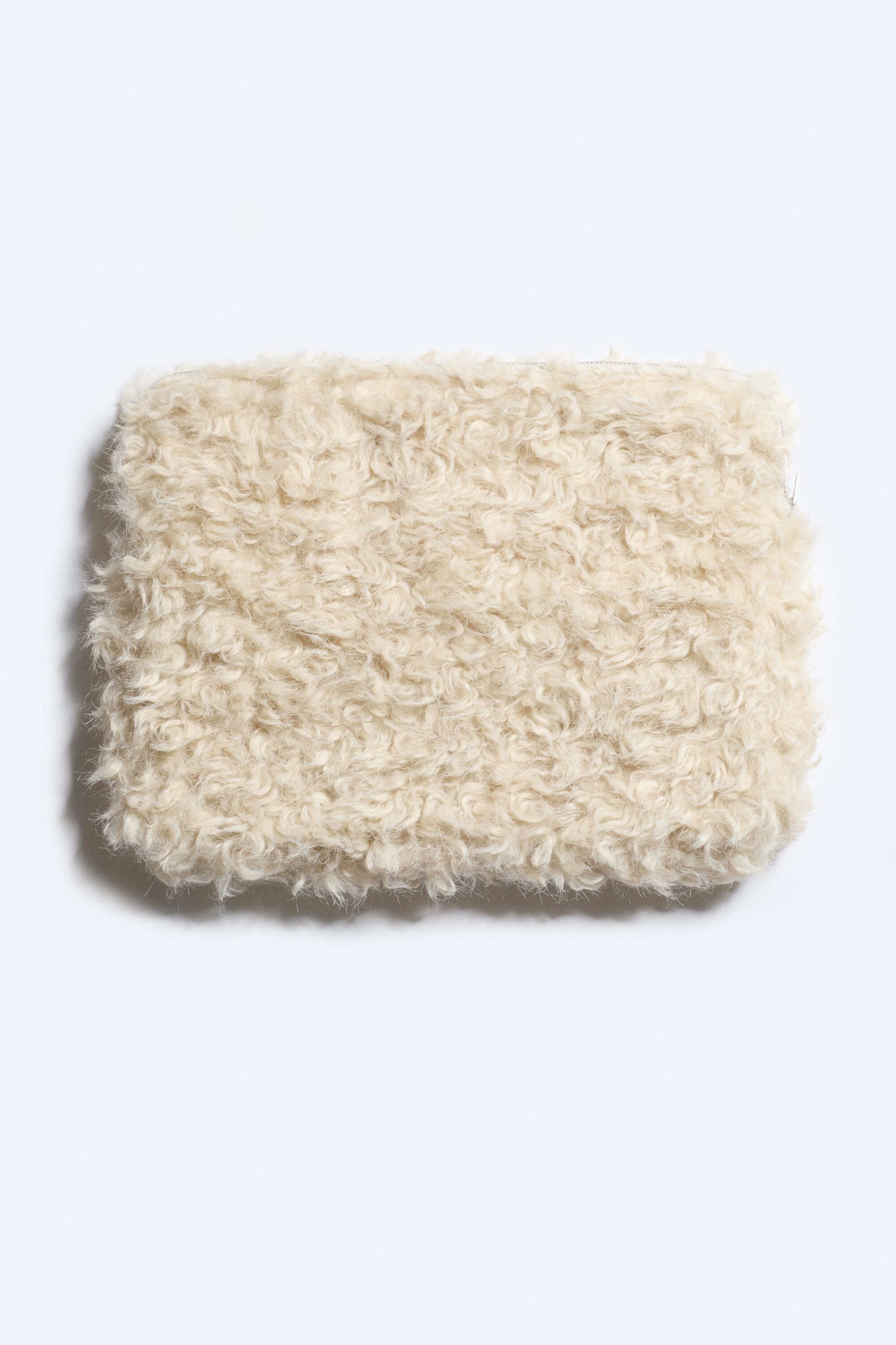 Dusty White - Plush Laptop Case - 2