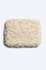 Dusty White - Plush Laptop Case - 2