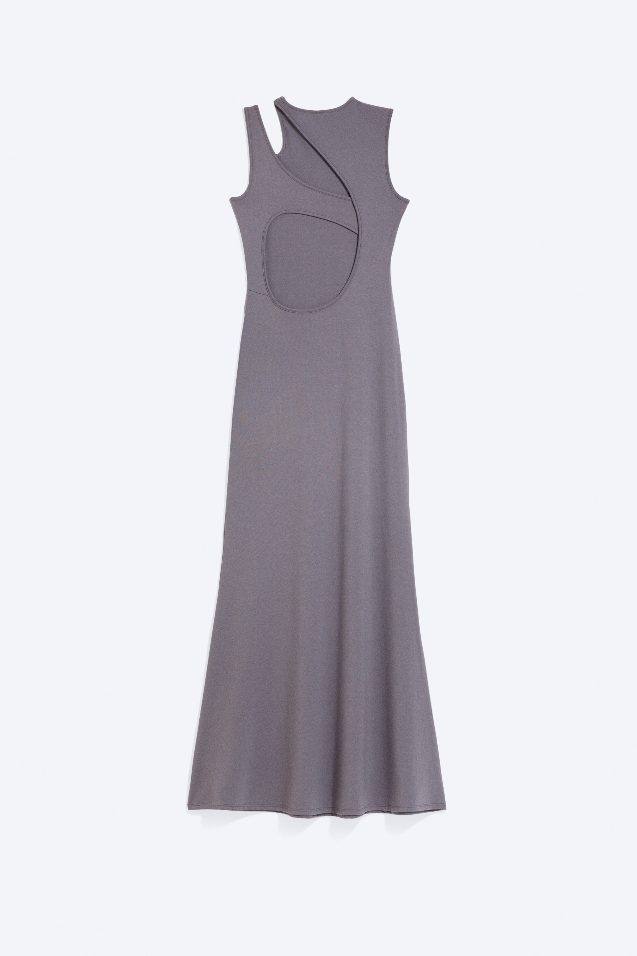 Dusty Purple Grey - Cutout Maxi Dress - 6