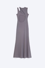 Dusty Purple Grey - Cutout Maxi Dress - 6