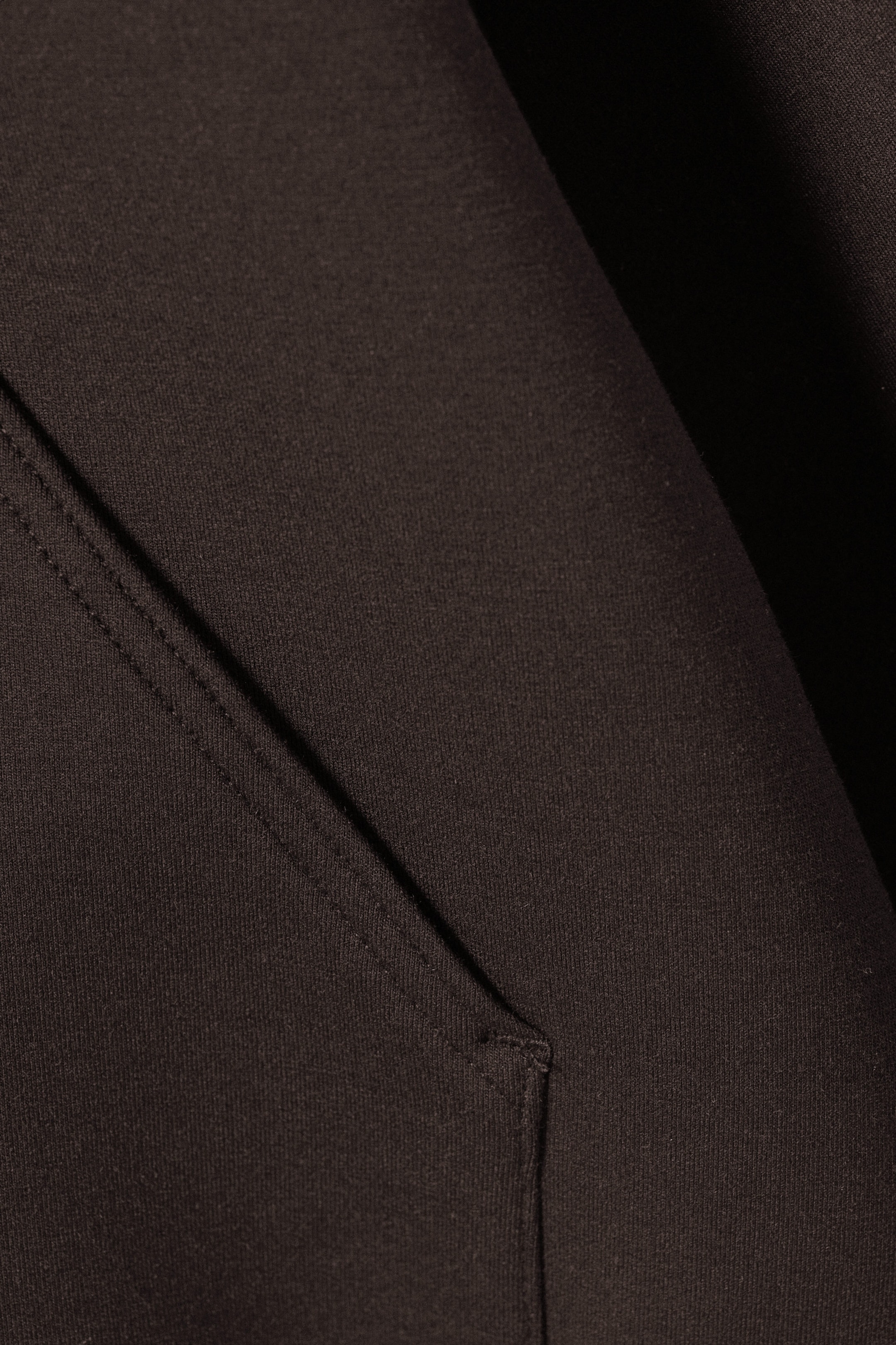 Dark Brown - Oversized Scuba Hoodie - 1