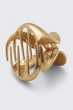 Warm Gold - Sculptural Mini Hair Claw - 1