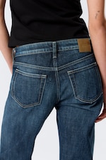 Deep Sea Blue - Dark Blue - Nova Low Rise Slim Bootcut Leg Jeans - 4