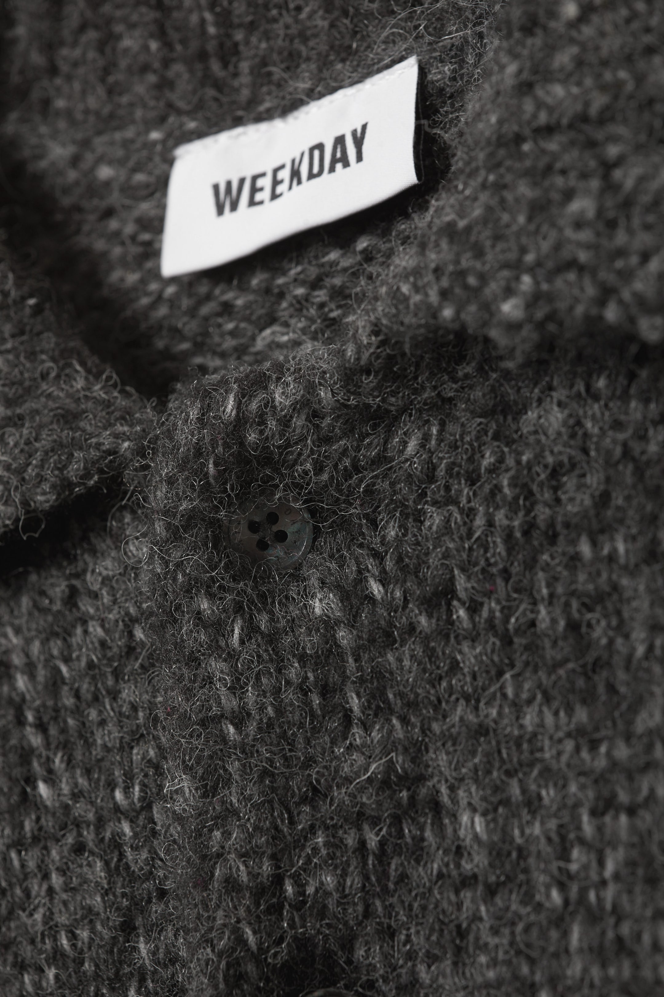 Dark Grey - Bobby Relaxed Knitted Polo Sweater - 1