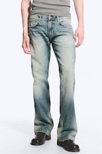 Chill Blue - Mellanblå - Sky Low Waist Regular Bootcut Jeans - 1