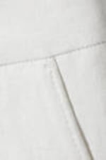 Light Dusty White - Loose Linen Suit Shorts - 5