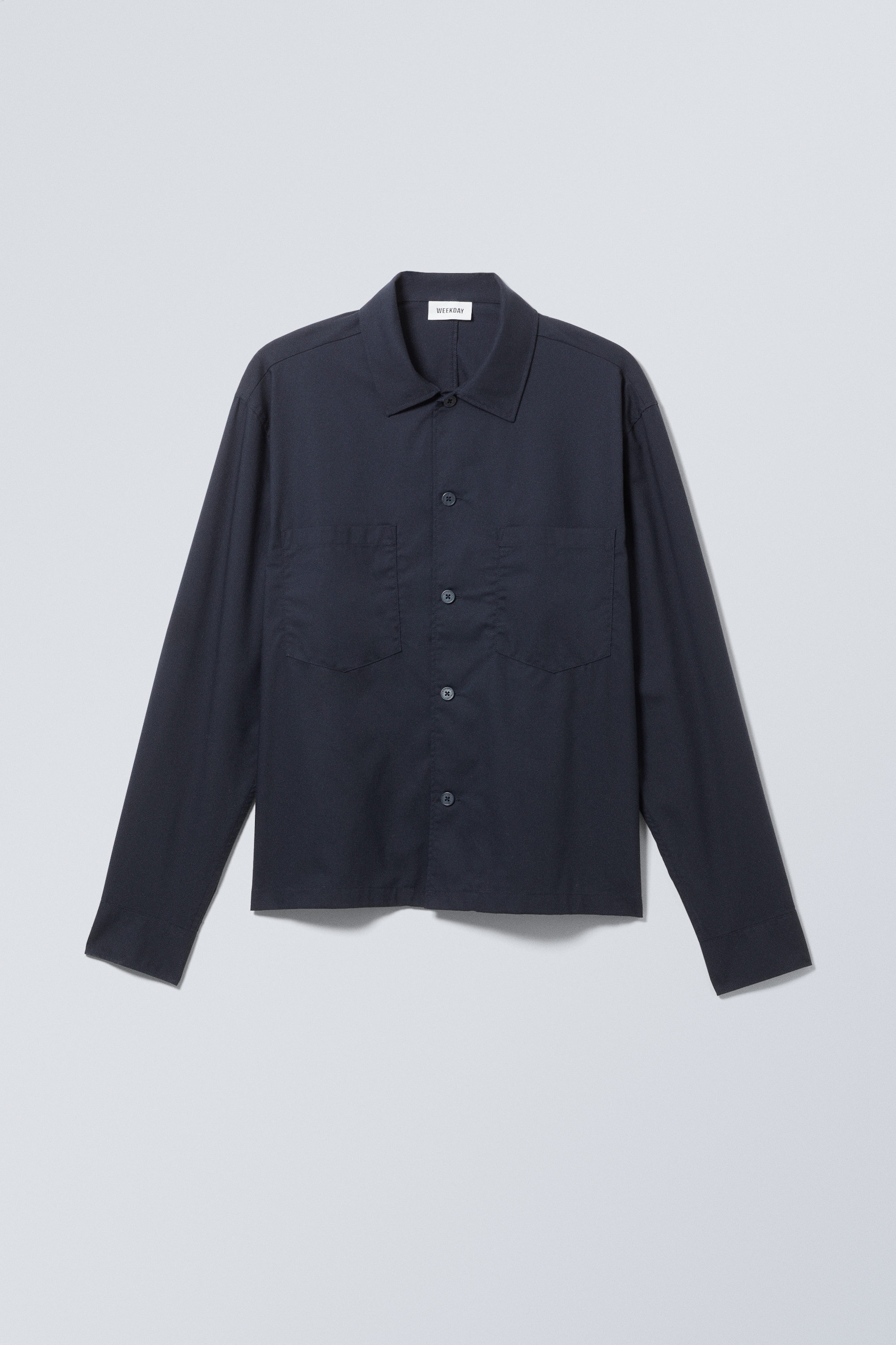 Dark Blue - Milan Relaxed Workwear Shirt - 0