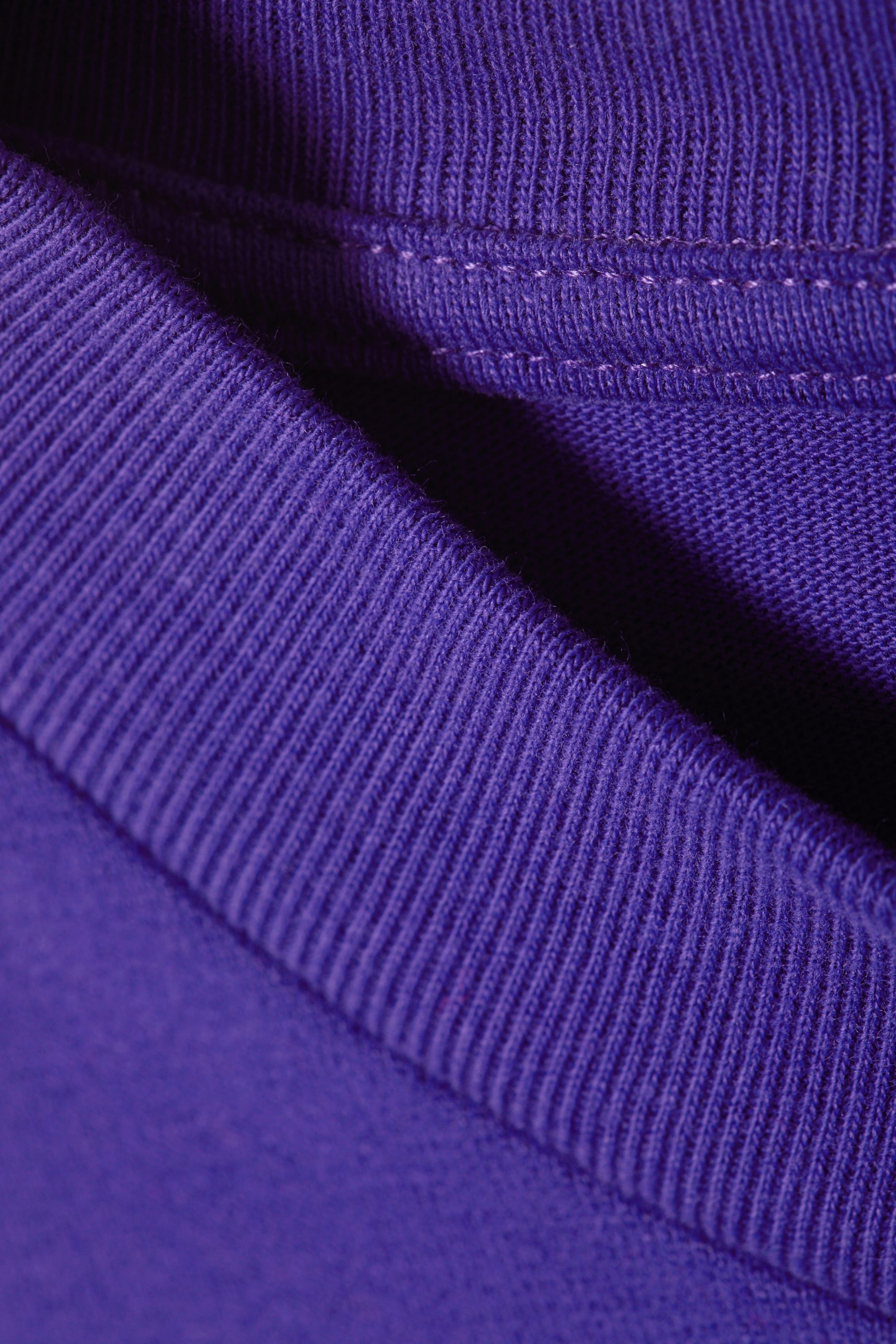 Purple - Great Oversized Kraftig T-shirt - 1