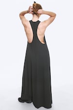 Zwart - Racerback Maxi Dress - 3