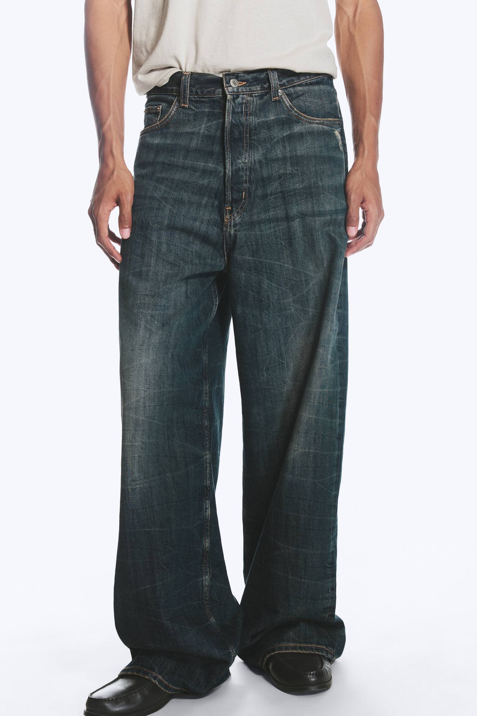 Astro Mid Rise Loose Baggy Unisex Jeans - Marina Blue - Dark Blue/Complex Grey - Medium Grey/Blue Rinse - Dark Blue/Saddle Blue - Medium Blue/Tuned Black - Black - 1