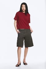 Dark Red - Perfect Boxy T-shirt - 1
