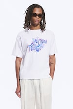 White - Total Chaos - Boxy Printed Graphic T-shirt - 0