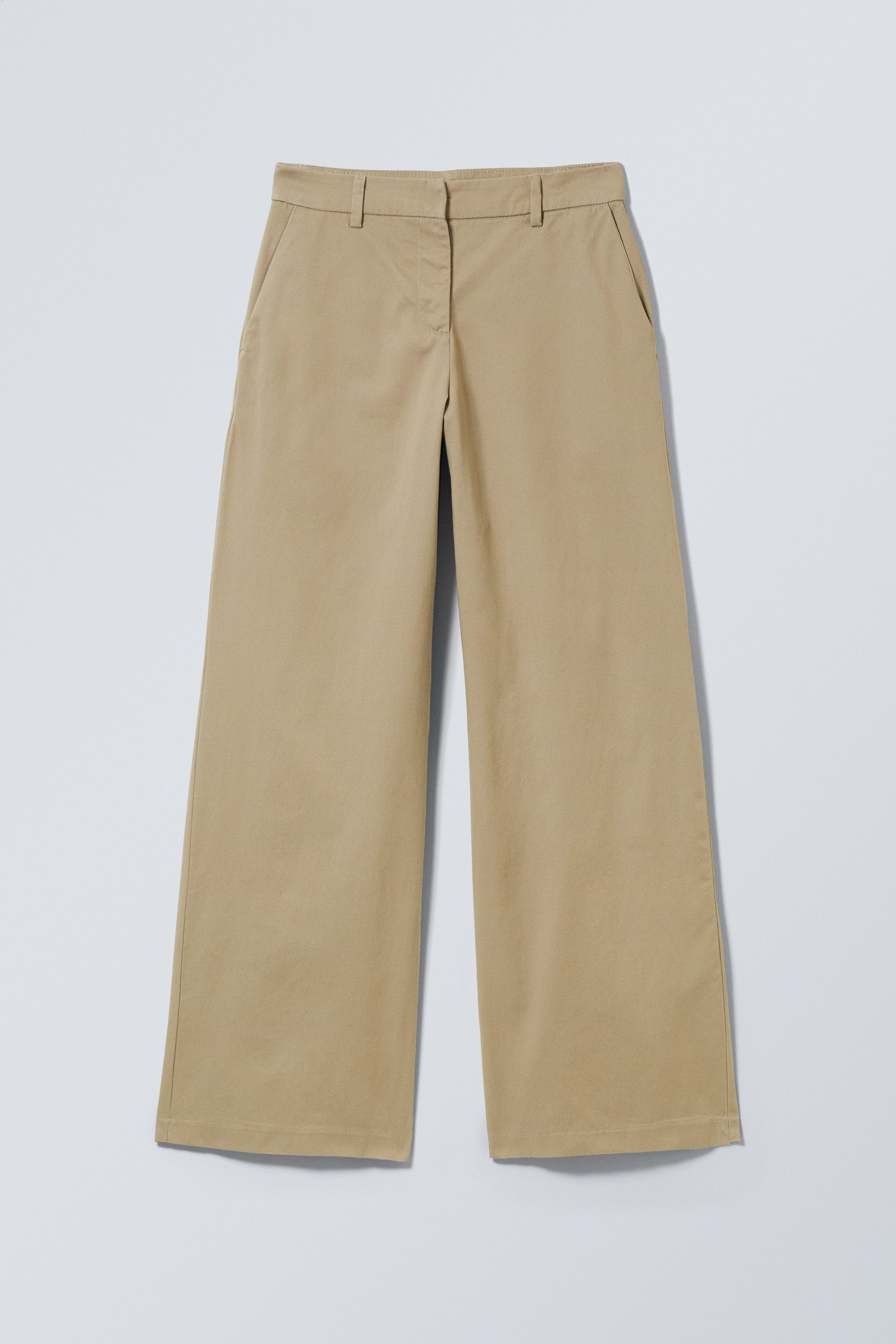low loose chino trousers - Dusty Beige | Weekday WW