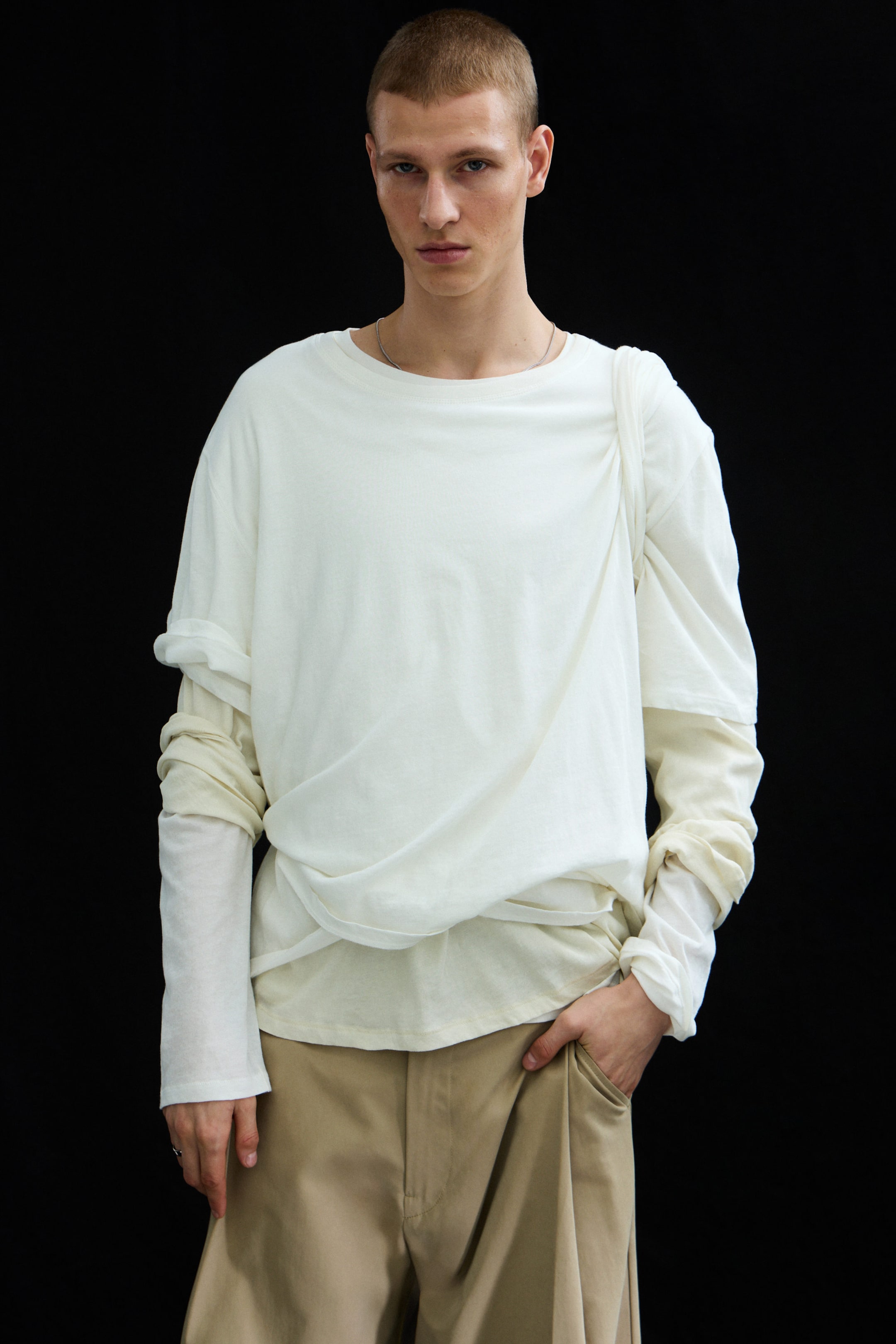 Off-white - Layered Long-Sleeved T-shirt - 1