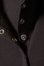 Dark Brown - Slim Long-Sleeved Buttoned Cardigan - 5