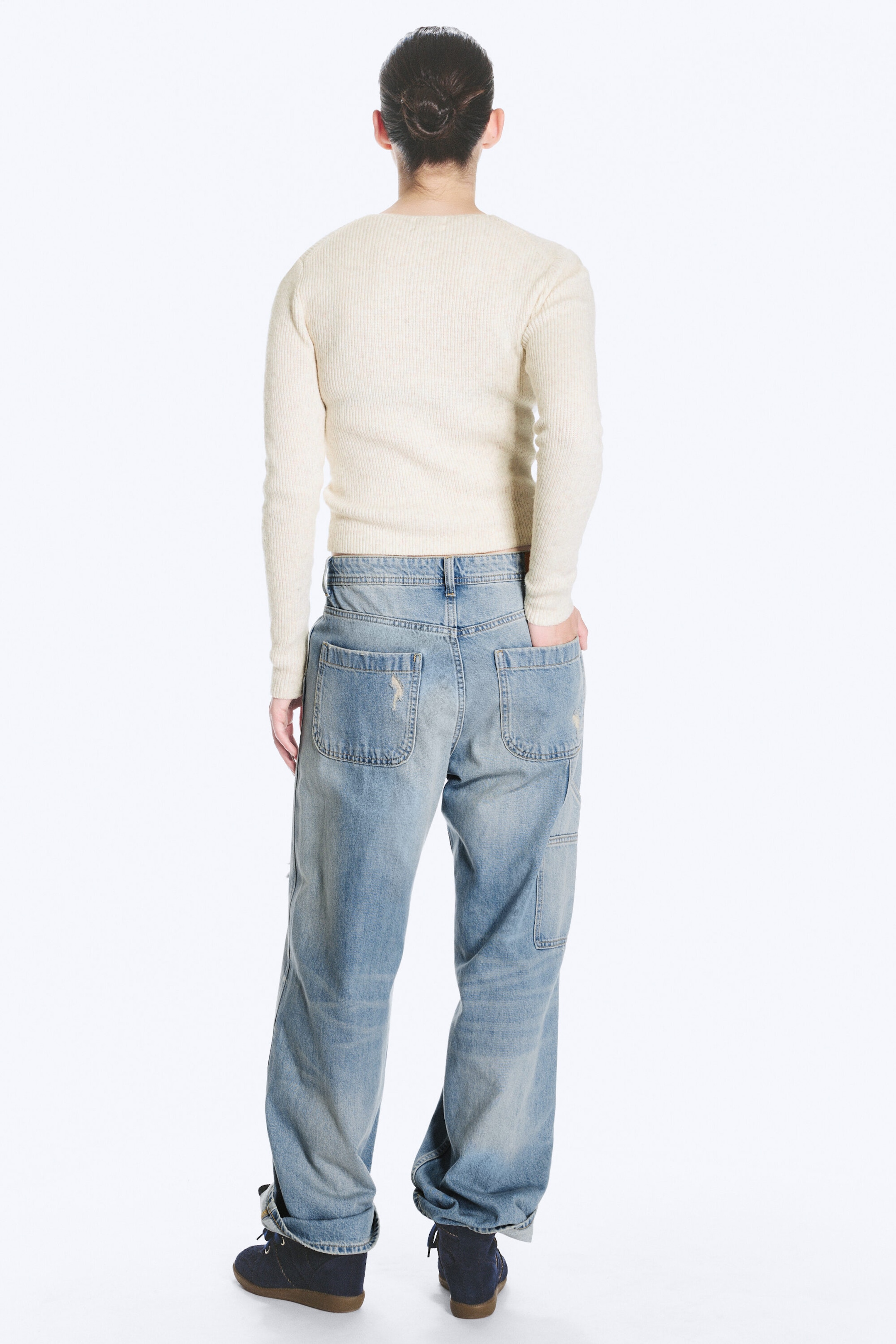 Dusty White - Knitted Cardigan - 2