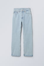 Prächtiges Blau - Voyage Jeans mit hohem Bund und geradem Bein - 0
