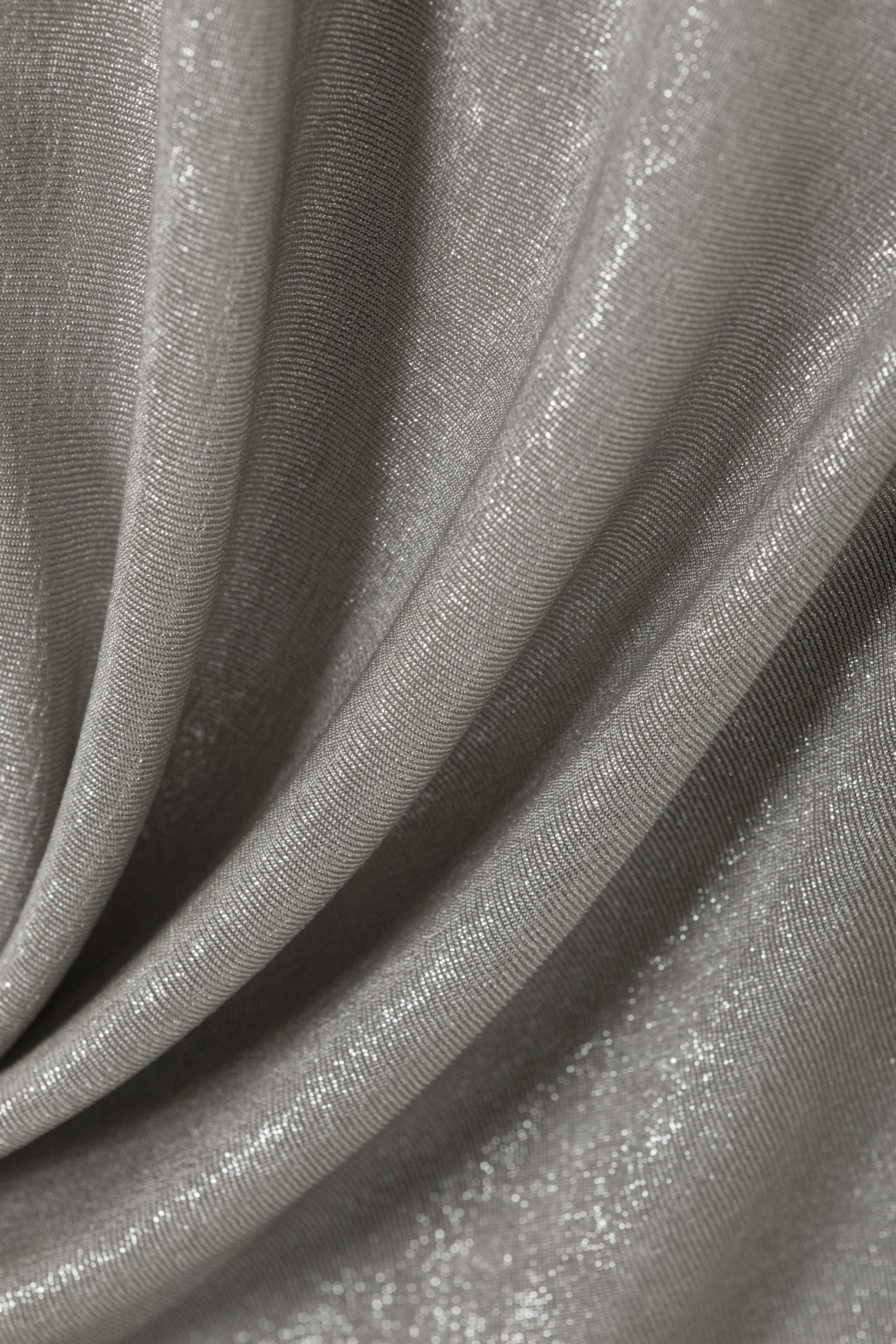 View larger image: Waterfall Drape Halterneck Top - Dusty Grey - Ladies | H&M GB 2