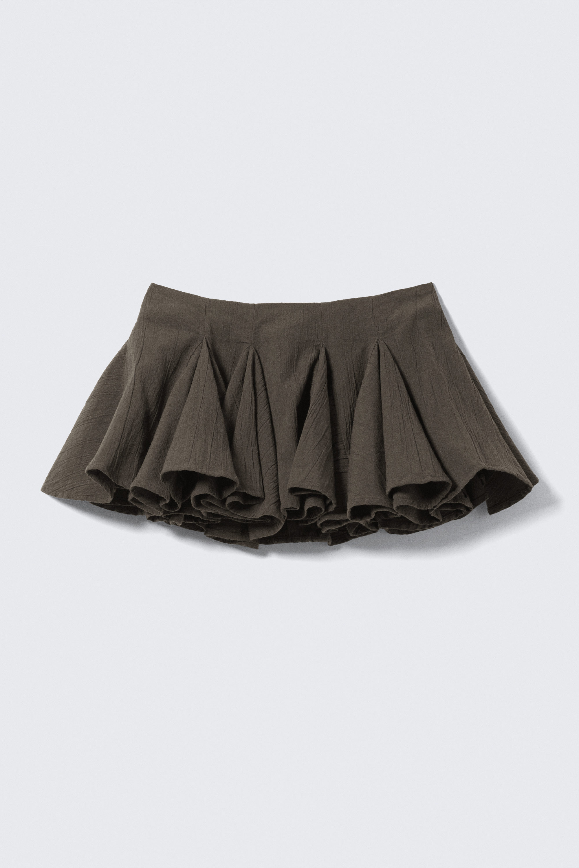 かれんDRAWSTRING GATHER MINI SKIRT ruched drawstring mini skirt - Black | Weekday WW