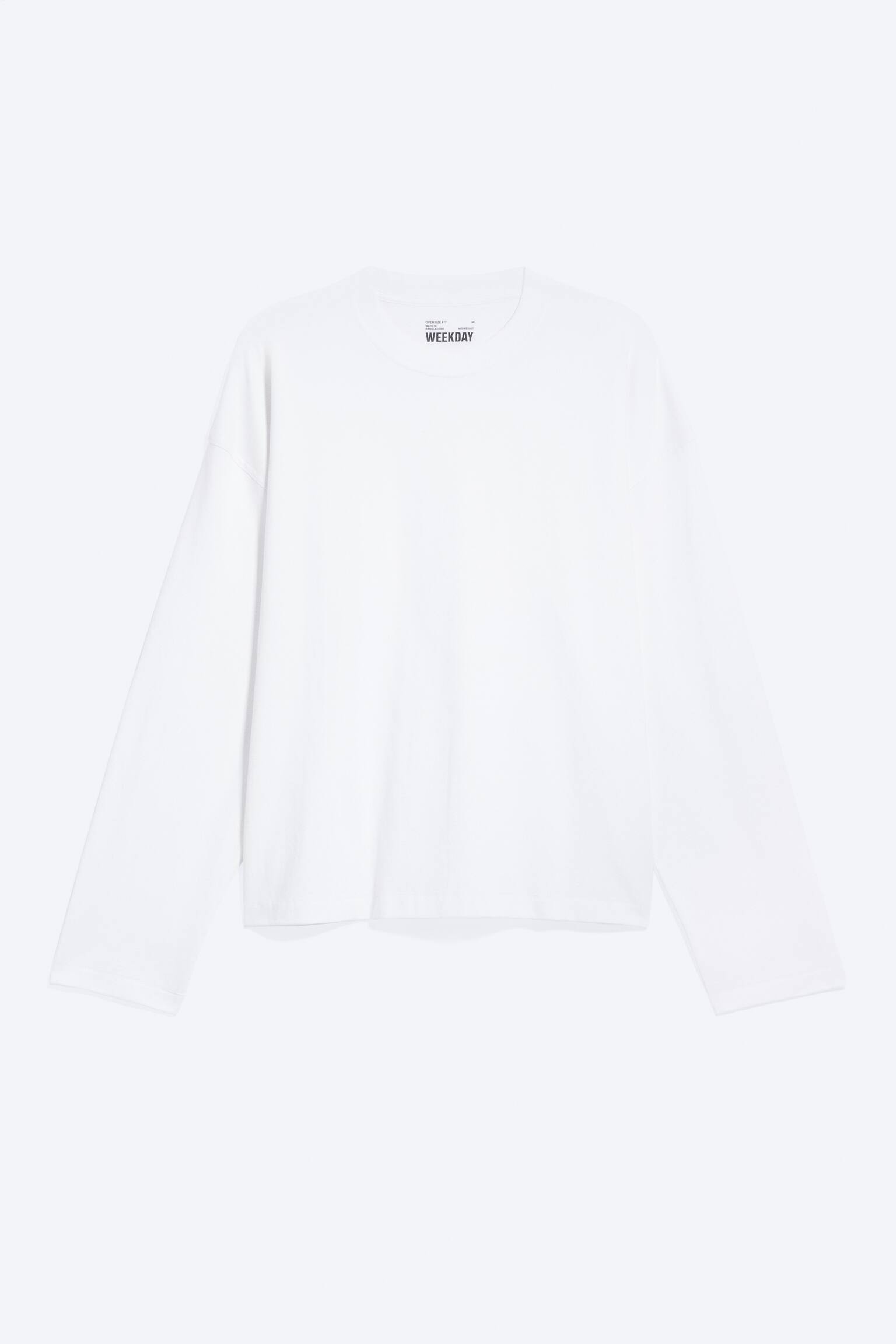 Oversize a maniche lunghe dal taglio boxy - Bianco/Nero/Blu scuro - 1
