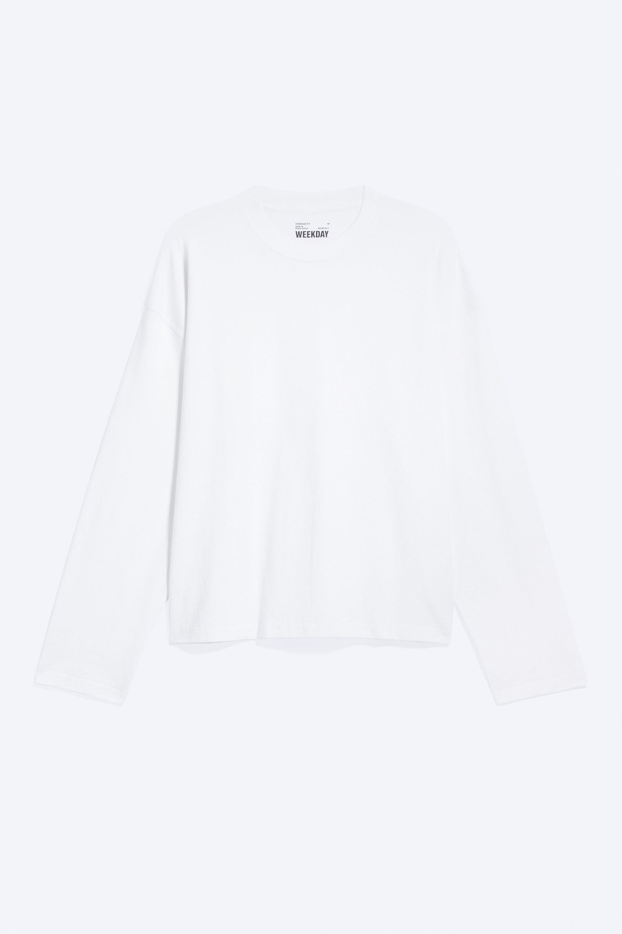 White - Oversized long-sleeved boxy - 1