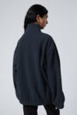 Navy Blue - Fleece Zip Jacket - 2