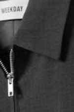 Dark Grey Melange - Zip Suiting Jacket - 1