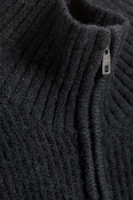 Dark Blue - Relaxed wool-blend cardigan - 5
