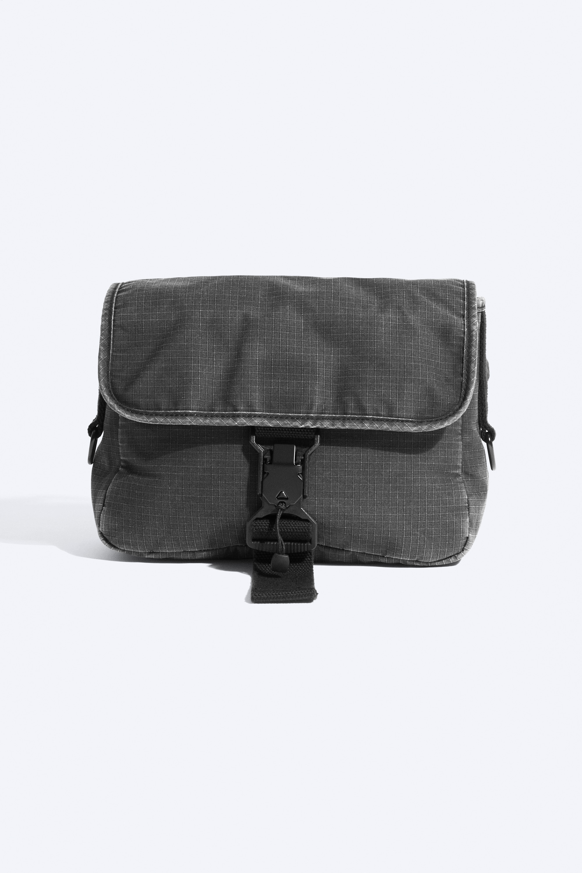Geantă Crossbody Messenger - Negru-Închis/Taupe Deschis