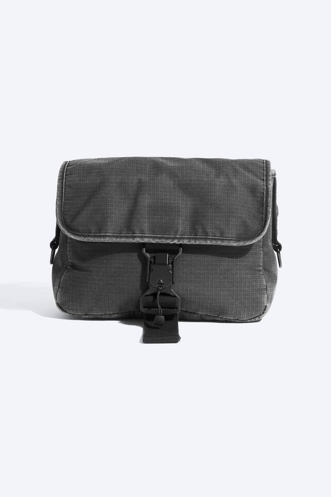 Sac messager à bandoulière - Noir délavé/Taupe clair - 1