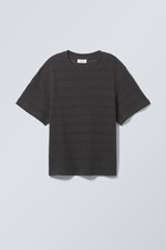 Dark Grey - Felix Structured T-Shirt - 0